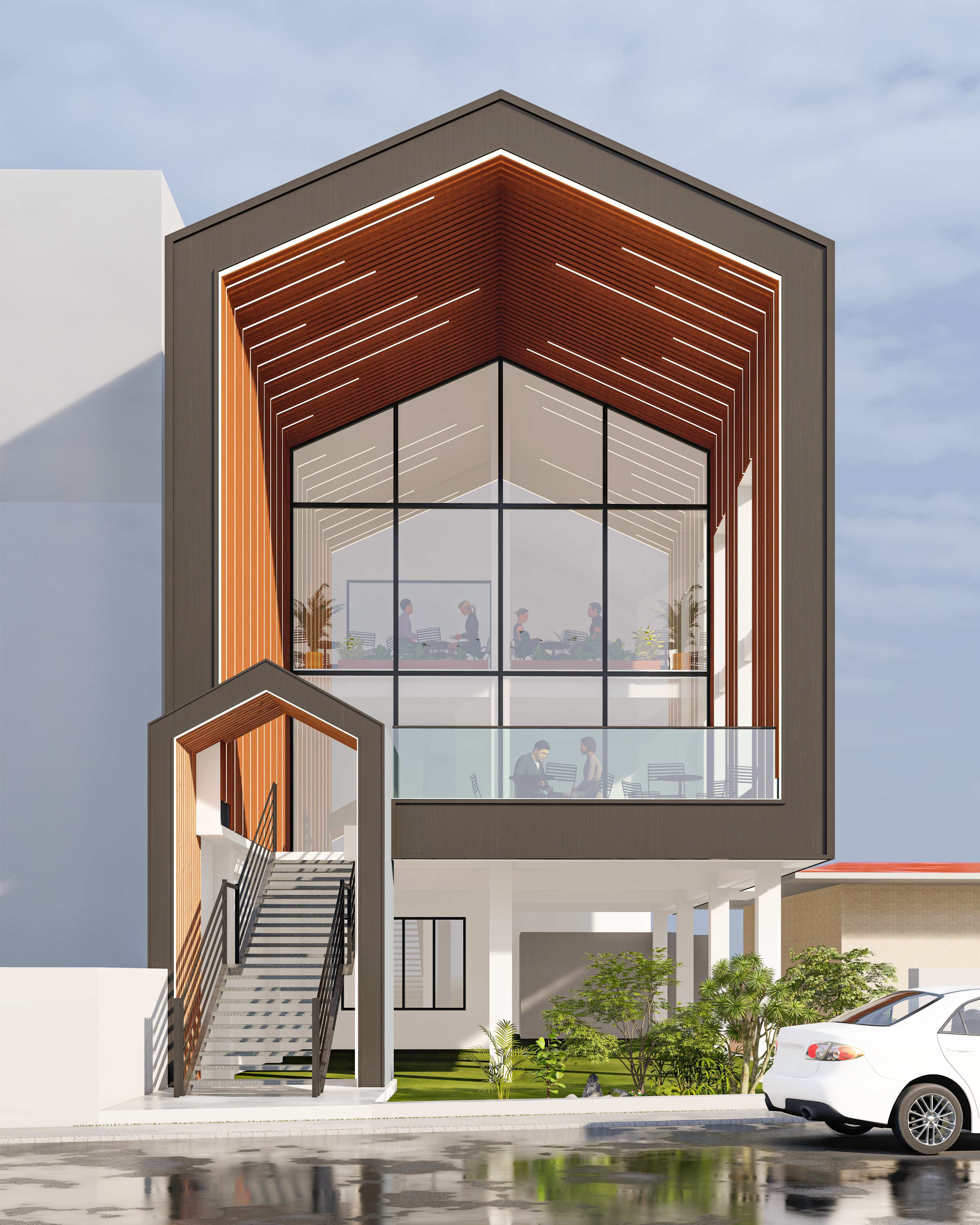 Bhaisepati Restaurant — Contemporary Commercial Architecture, Lalitpur